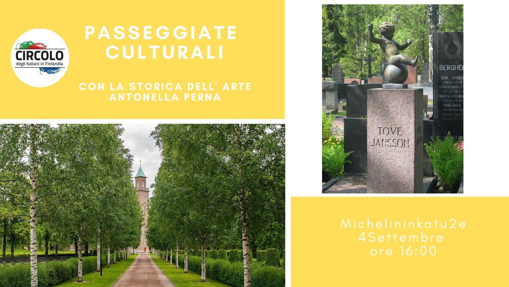 Tour per il cimitero di Hietaniemi con le tombe storiche e i memoriali degli artisti