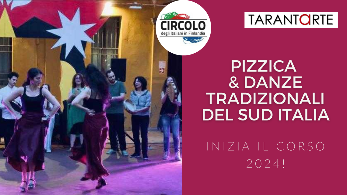 Riprende il Corso di Pizzica & Danze Tradizionali del Sud Italia / Iscrizioni aperte per il 2024